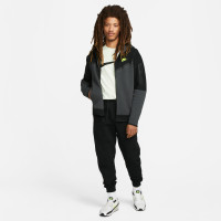 Nike Tech Fleece Vest Zwart Donkergrijs Geel