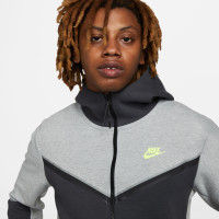 Nike Tech Fleece Tracksuit Grey Dark Grey Yellow