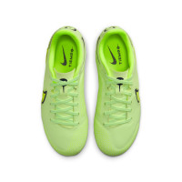 Nike Tiempo Legend 9 Academy Gras / Kunstgras Voetbalschoenen (MG) Kids Geel Wit