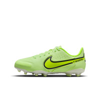 Nike Tiempo Legend 9 Academy Gras / Kunstgras Voetbalschoenen (MG) Kids Geel Wit