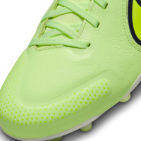 Nike Tiempo Legend 9 Academy Gras / Kunstgras Voetbalschoenen (MG) Kids Geel Wit