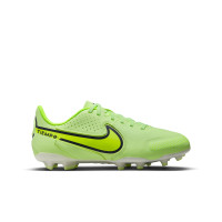 Nike Tiempo Legend 9 Academy Grass/ Artificial Grass Football Shoes (MG) Kids Yellow White