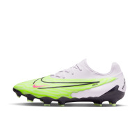 Nike Phantom GX Pro Gras Football Shoes (FG) White Bright Yellow Black