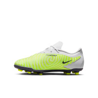 Nike Phantom GX Club Gras / Kunstgras Voetbalschoenen (MG) Kids Geel Zwart Paars