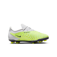Nike Phantom GX Club Gras / Kunstgras Voetbalschoenen (MG) Kids Geel Zwart Paars
