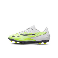 Nike Phantom GX Club Gras / Kunstgras Voetbalschoenen (MG) Kids Geel Zwart Paars