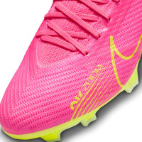 Nike Zoom Mercurial Vapor 15 Pro Gras Voetbalschoenen (FG) Roze Geel Zwart