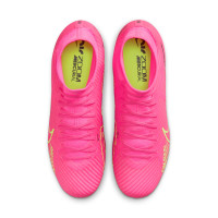 Nike Zoom Mercurial Superfly 9 Academy Grass/ Artificial Grass Football Shoes (MG) Pink Yellow Black