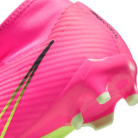 Nike Zoom Mercurial Superfly 9 Academy Gras / Kunstgras Voetbalschoenen (MG) Roze Geel Zwart