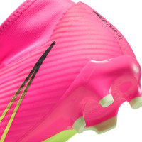 Nike Zoom Mercurial Superfly 9 Academy Grass/ Artificial Grass Football Shoes (MG) Pink Yellow Black