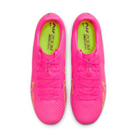 Nike Zoom Mercurial Vapor 15 Academy Grass/ Artificial Grass Football Shoes (MG) Pink Yellow Black