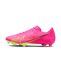 Nike Zoom Mercurial Vapor 15 Academy Gras / Kunstgras Voetbalschoenen (MG) Roze Geel Zwart