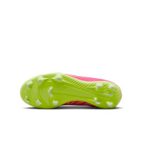 Nike Mercurial Vapor 15 Club Gras / Kunstgras Voetbalschoenen (MG) Kids Roze Geel Zwart