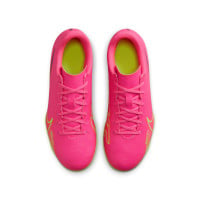 Nike Mercurial Vapor 15 Club Gras / Kunstgras Voetbalschoenen (MG) Kids Roze Geel Zwart