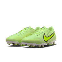 Nike Tiempo Legend 9 Academy Gras / Kunstgras Voetbalschoenen (MG) Geel Wit