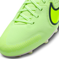 Nike Tiempo Legend 9 Academy Gras / Kunstgras Voetbalschoenen (MG) Geel Wit