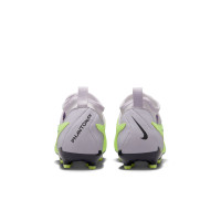 Nike Phantom GX Academy Dynamic Fit Grass/ Artificial Grass Football Shoes (MG) Kids Yellow Black Purple