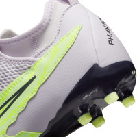 Nike Phantom GX Academy Dynamic Fit Gras / Kunstgras Voetbalschoenen (MG) Kids Geel Zwart Paars