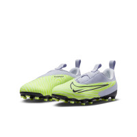 Nike Phantom GX Academy Grass/Artificial Grass Football Shoes (MG) Kids Yellow Black Purple