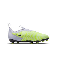 Nike Phantom GX Academy Grass/Artificial Grass Football Shoes (MG) Kids Yellow Black Purple