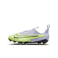 Nike Phantom GX Academy Grass/Artificial Grass Football Shoes (MG) Kids Yellow Black Purple