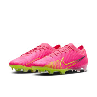 Nike Zoom Mercurial Vapor 15 Elite Grass Football Shoes (FG) Pink Yellow Black