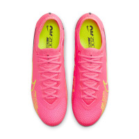 Nike Zoom Mercurial Vapor 15 Elite Grass Football Shoes (FG) Pink Yellow Black