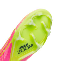 Nike Zoom Mercurial Vapor 15 Elite Gras Voetbalschoenen (FG) Felroze Geel Groen