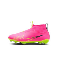 Nike Zoom Mercurial Superfly 9 Academy Laceless Grass/ Artificial Grass Football Shoes (MG) Kids Pink