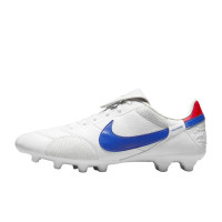 Nike Premier III Grass Football Shoes (FG) White Blue Red