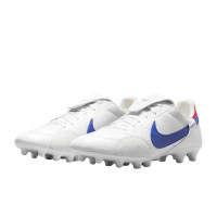 Nike Premier III Grass Football Shoes (FG) White Blue Red