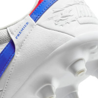Nike Premier III Grass Football Shoes (FG) White Blue Red
