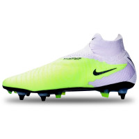 Nike Phantom GX Elite Dynamic Fit IJzeren-Nop Voetbalschoenen (SG) Pro Player Wit Felgeel Zwart