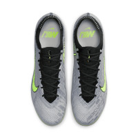 Nike Zoom Mercurial Vapor 15 Elite XXV Gras Voetbalschoenen (FG) Zilver Felgeel Zwart