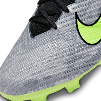 Nike Zoom Mercurial Vapor 15 Elite XXV Gras Voetbalschoenen (FG) Zilver Felgeel Zwart