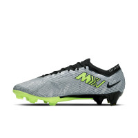 Nike Zoom Mercurial Vapor 15 Elite XXV Gras Voetbalschoenen (FG) Zilver Felgeel Zwart