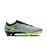 Nike Zoom Mercurial Vapor 15 Elite XXV Gras Voetbalschoenen (FG) Zilver Felgeel Zwart