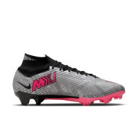 Nike Zoom Mercurial Superfly 9 Elite XXV Grass Football Shoes (FG) Silver Pink Black