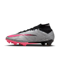 Nike Zoom Mercurial Superfly 9 Elite XXV Grass Football Shoes (FG) Silver Pink Black