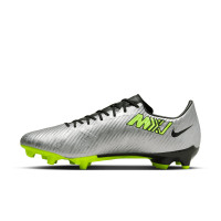 Nike Zoom Mercurial Vapor 15 Academy XXV Gras / Kunstgras Voetbalschoenen (MG) Zilver Felgeel Zwart