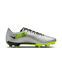 Nike Zoom Mercurial Vapor 15 Academy XXV Gras / Kunstgras Voetbalschoenen (MG) Zilver Felgeel Zwart