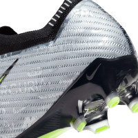 Nike Zoom Mercurial Vapor 15 Elite XXV Artificial Grass Football Shoes (AG) Silver Bright Yellow Black