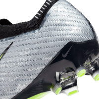 Nike Zoom Mercurial Vapor 15 Elite XXV Kunstgras Voetbalschoenen (AG) Zilver Felgeel Zwart