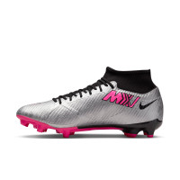 Nike Zoom Mercurial Superfly 9 Academy XXV Grass/Artificial Grass Football Shoes (MG) Silver Pink Black