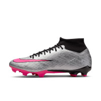 Nike Zoom Mercurial Superfly 9 Academy XXV Grass/Artificial Grass Football Shoes (MG) Silver Pink Black