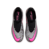 Nike Zoom Mercurial Superfly 9 Pro XXV Laceless Grass Football Shoes (FG) Kids Silver Pink Black