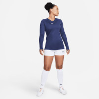 Nike Dri-Fit Park Long Sleeve Base Layer Women's Dark Blue White