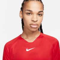 Nike Dri-Fit Park Long Sleeve Base Layer Women Red White