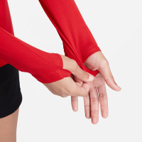 Nike Dri-Fit Park Long Sleeve Base Layer Women Red White