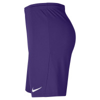 Nike Park III Football Shorts Purple White